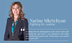 She was featured in the Attorney at Law Magazine